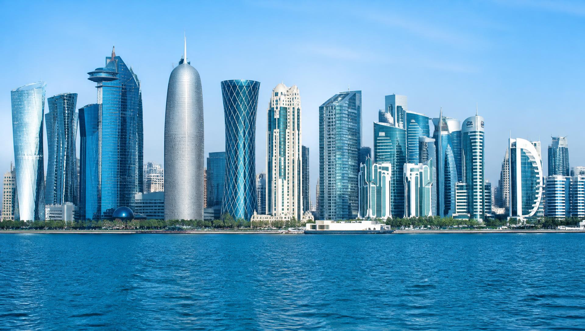 أفق مدينة الدوحة — أبراج الخليج الغربي